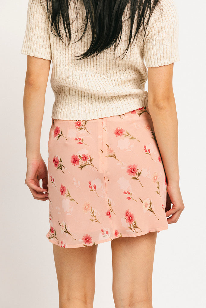 briar mini skirt // pink floral