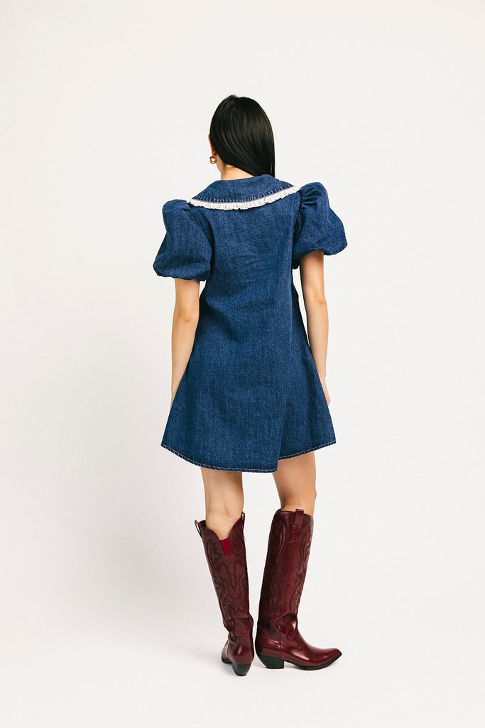 poppy collared dress // denim darling *zoco exclusive*