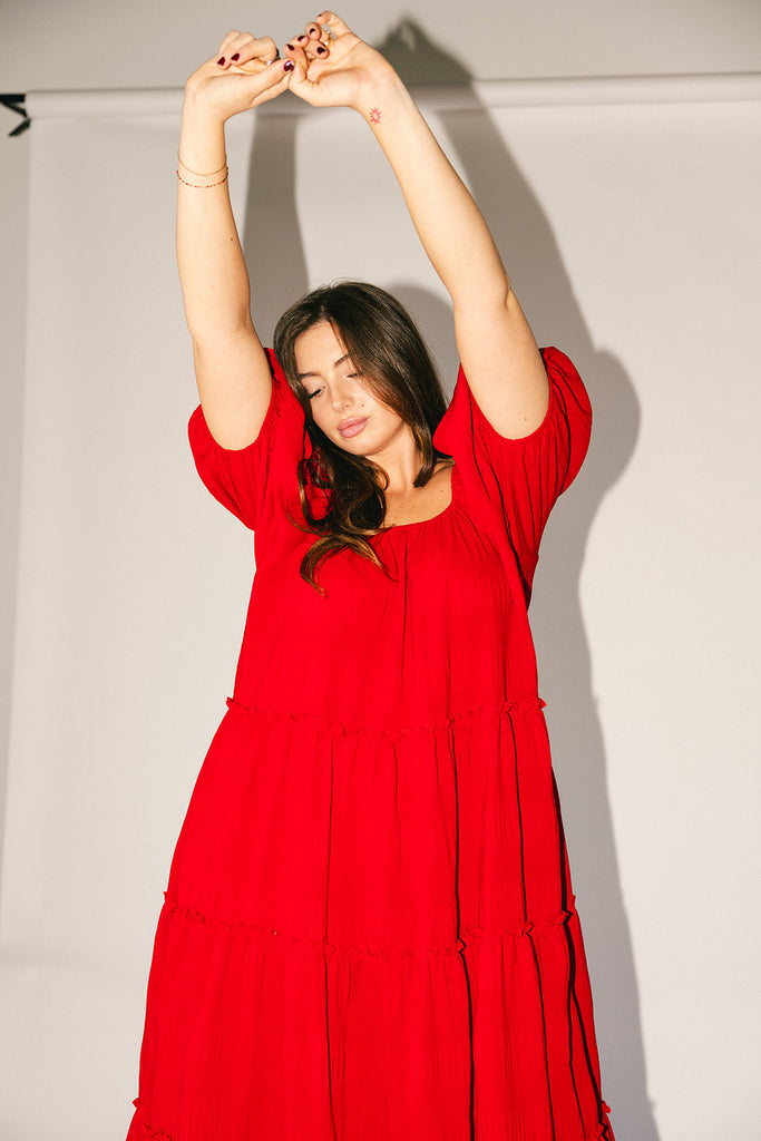 daymaker dress // poppy red *zoco exclusive*