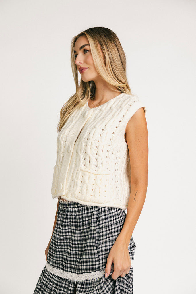 feeling feelings sweater vest // off white