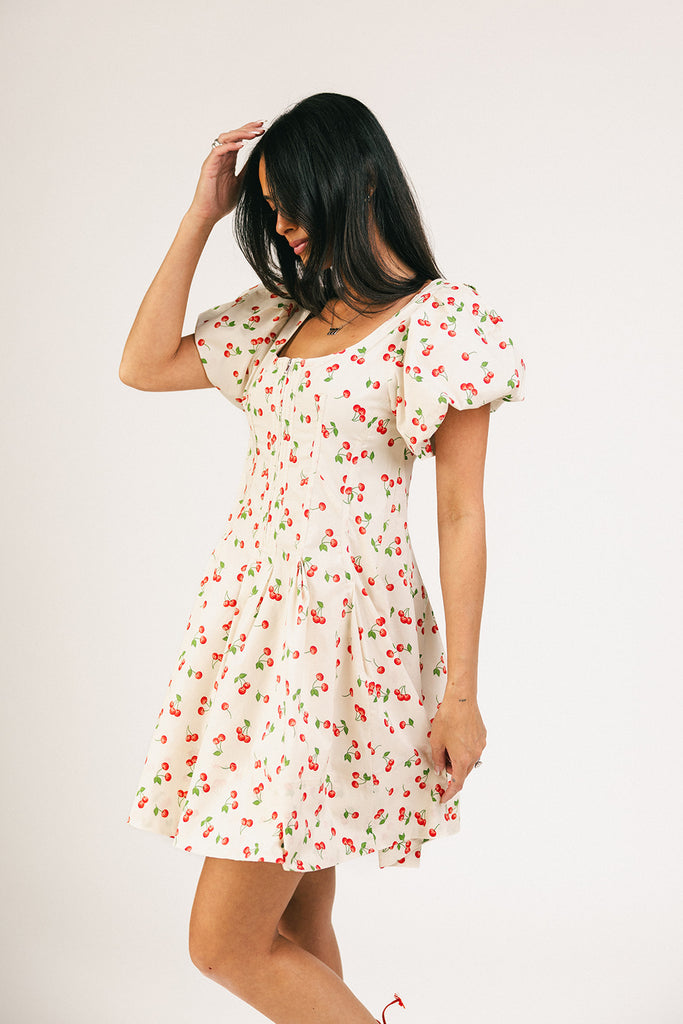 doe zipper mini dress // cherry *zoco exclusive*