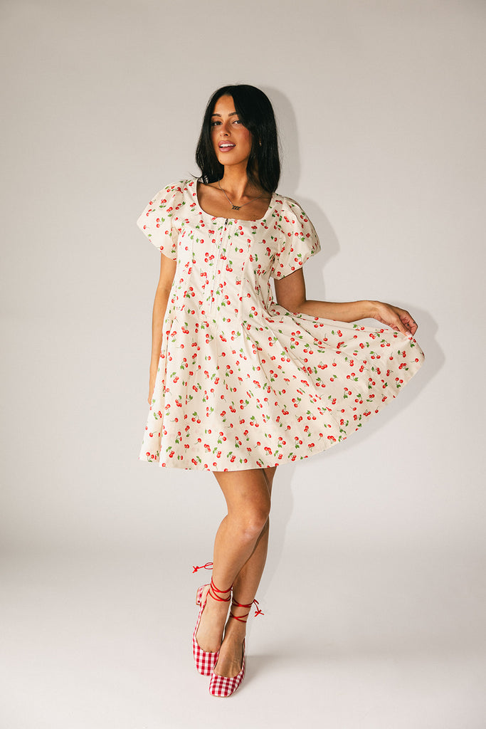 doe zipper mini dress // cherry *zoco exclusive*