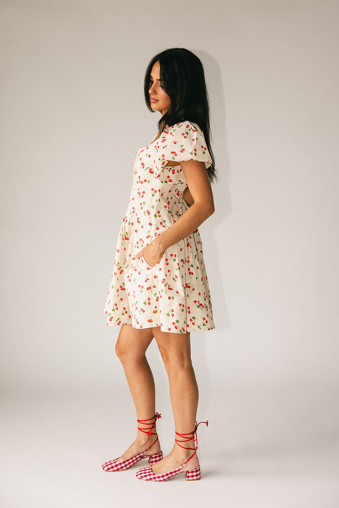 doe zipper mini dress // cherry *zoco exclusive*