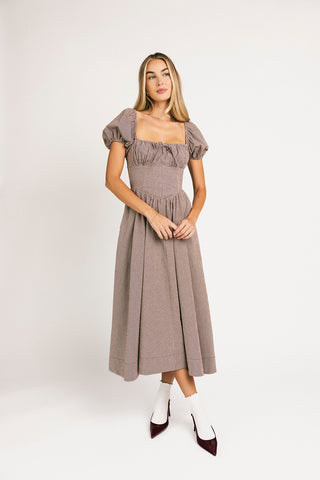marloe midi dress // dusty blue *zoco exclusive*