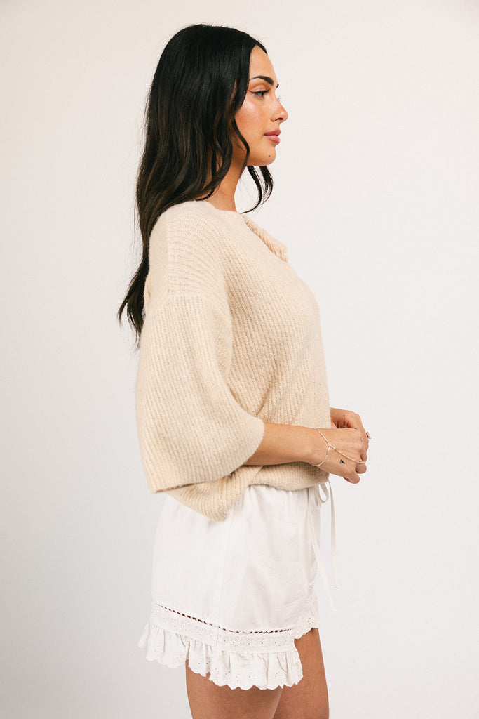 sabrina knit cardigan // cream *zoco exclusive*