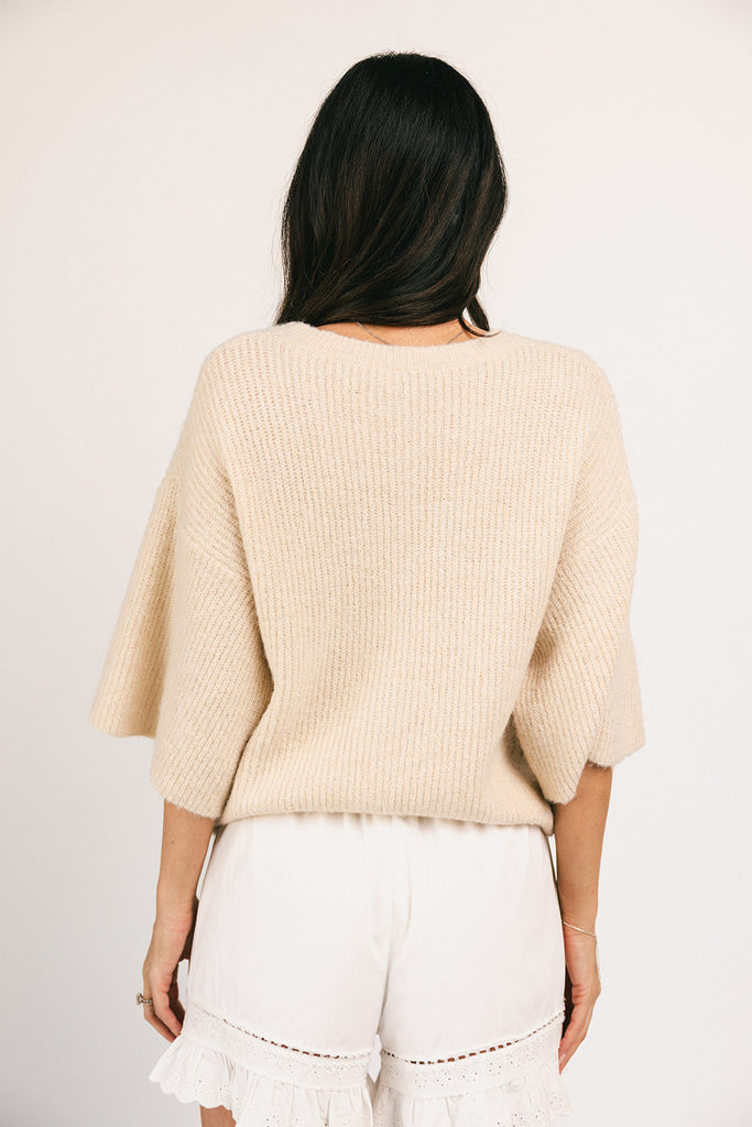 sabrina knit cardigan // cream *zoco exclusive*
