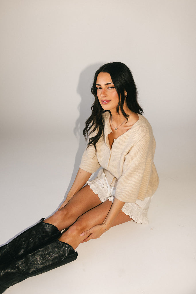 pretty little shorts // white *zoco exclusive*