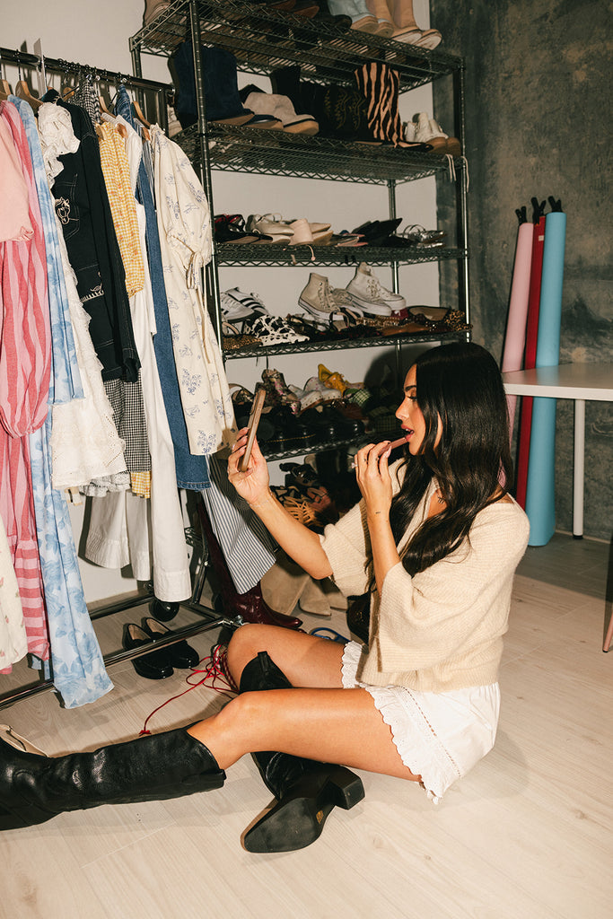pretty little shorts // white *zoco exclusive*