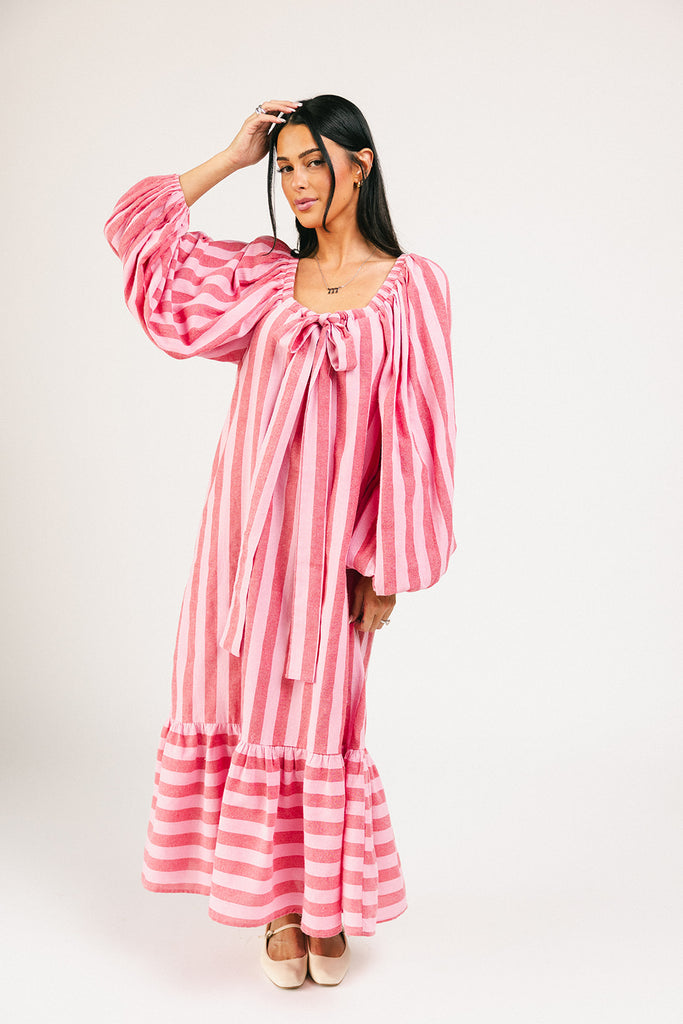 capri maxi dress // pink + red *zoco exclusive*