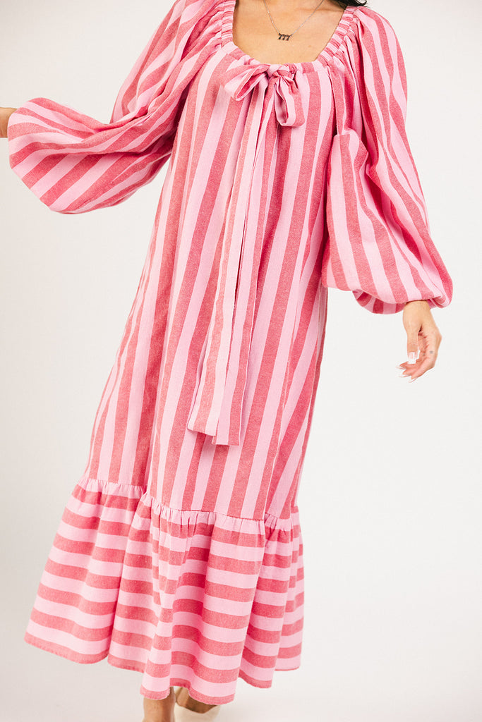 capri maxi dress // pink + red *zoco exclusive*