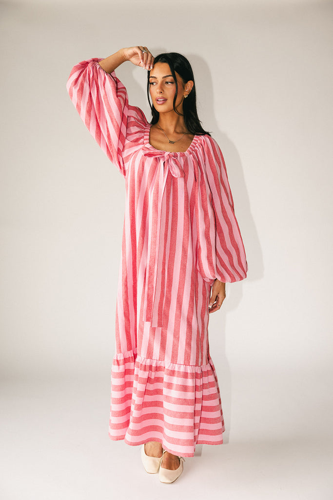 capri maxi dress // pink + red *zoco exclusive*