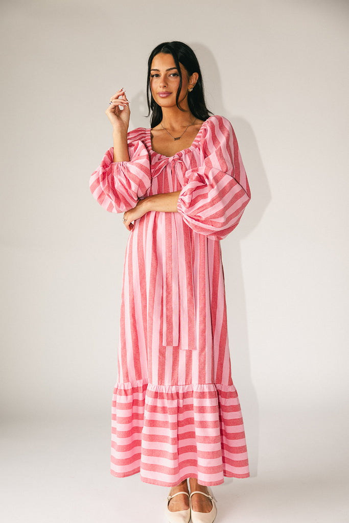 capri maxi dress // pink + red *zoco exclusive*