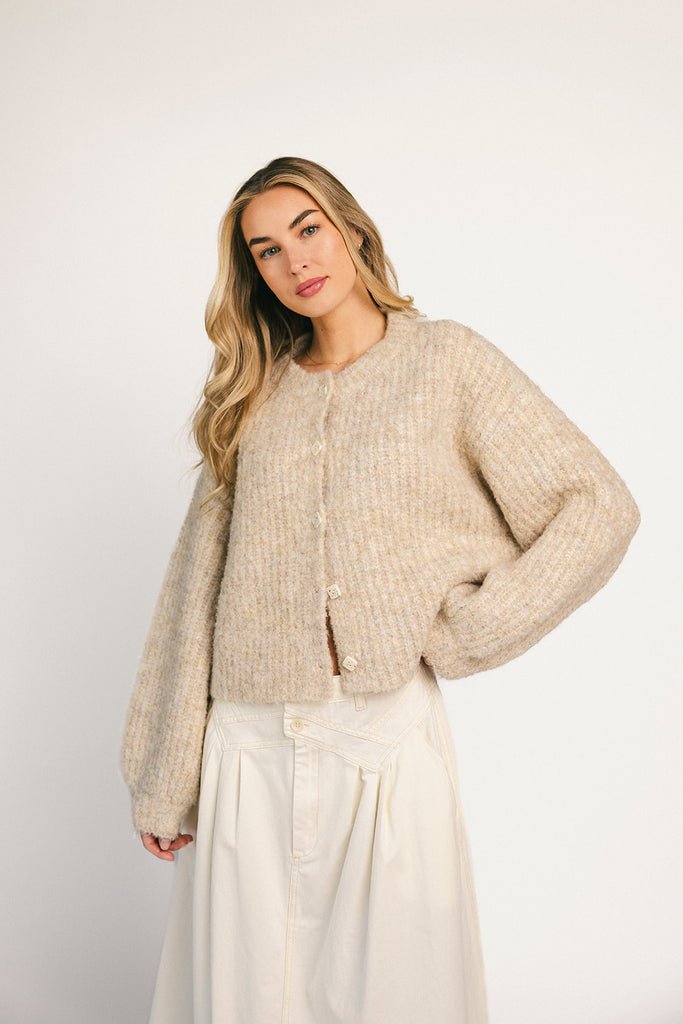 quincy cardigan // oat *zoco exclusive*
