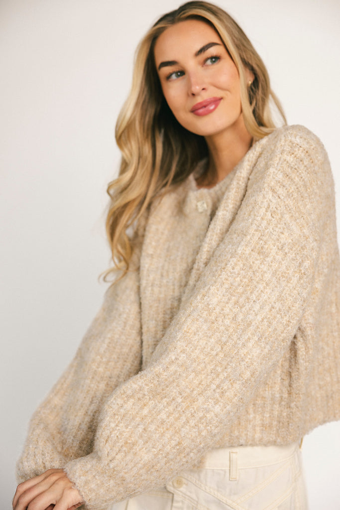 quincy cardigan // oat *zoco exclusive*