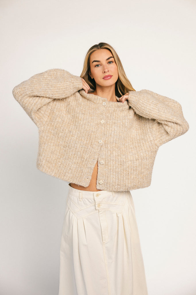 quincy cardigan // oat *zoco exclusive*