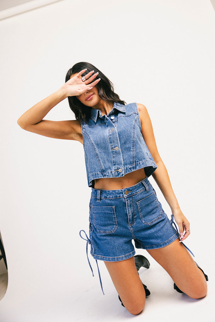 lover denim vest *zoco exclusive*