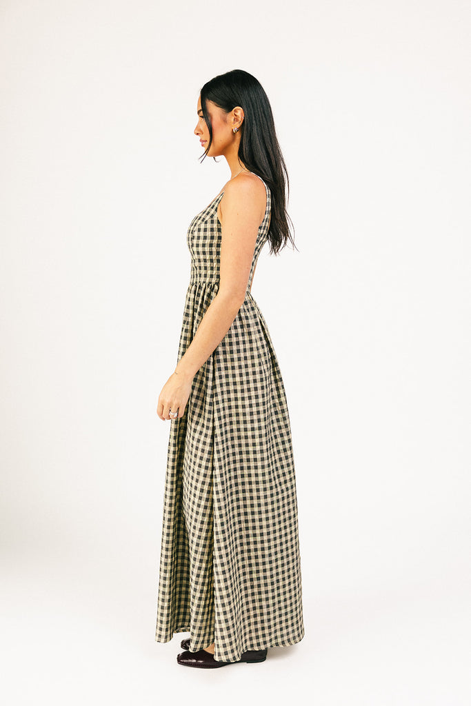 frida gingham maxi dress *restocked*