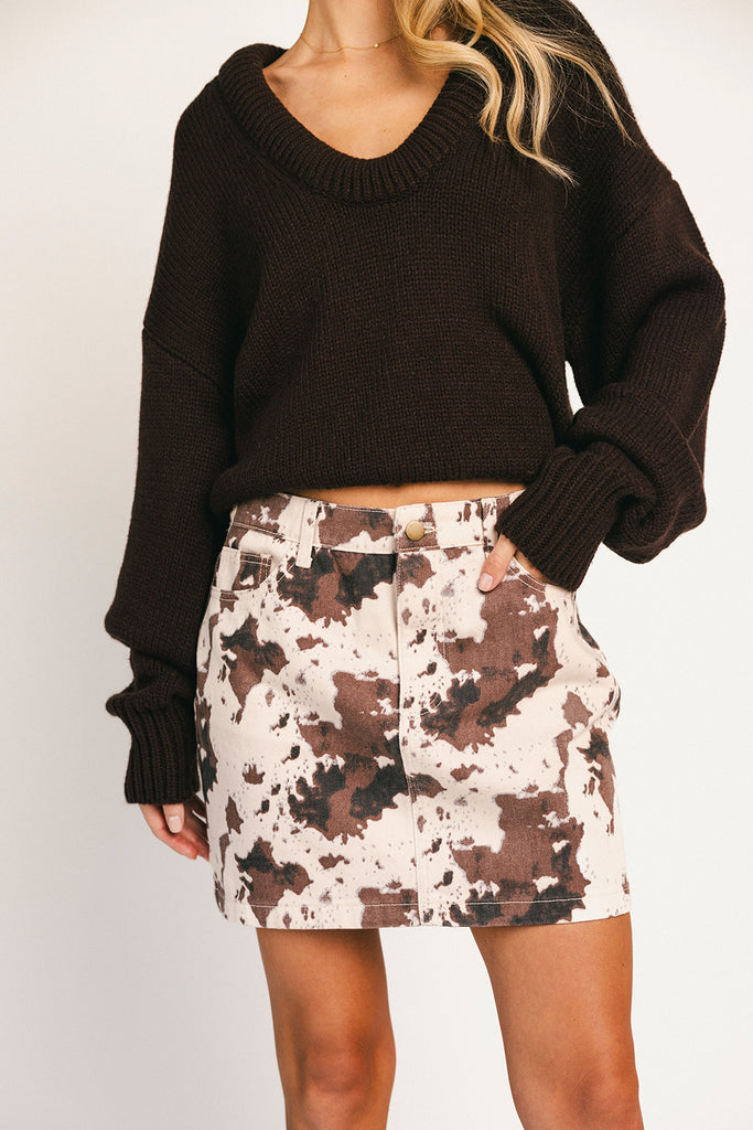 holy cow mini skirt