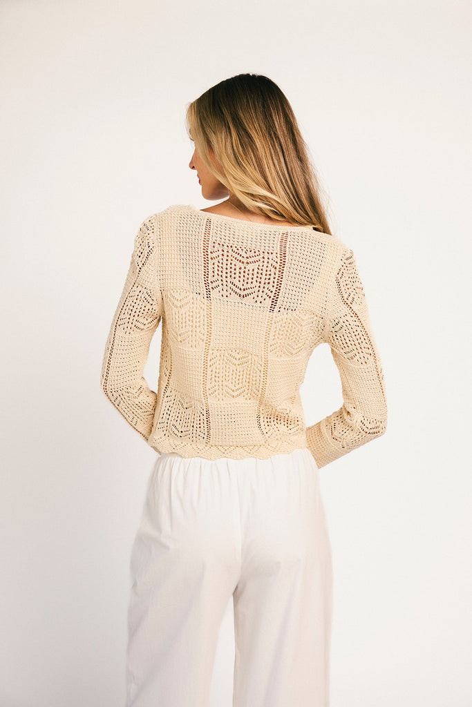 yaya crochet cardigan