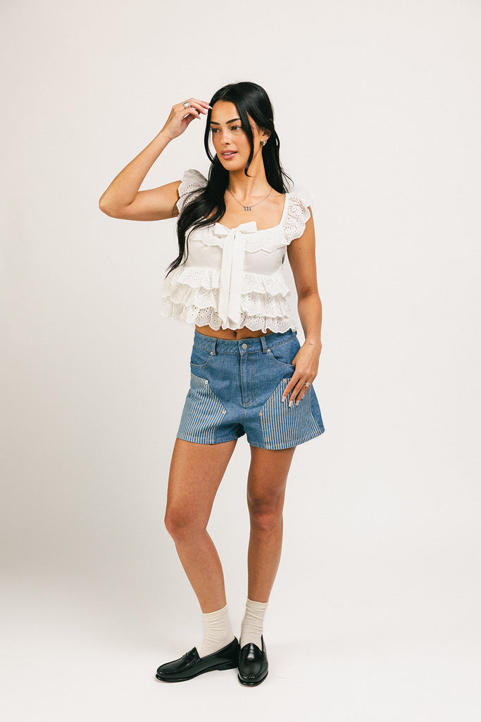 take one ruffle top