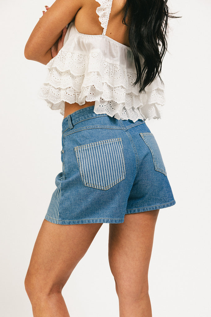 lily denim shorts