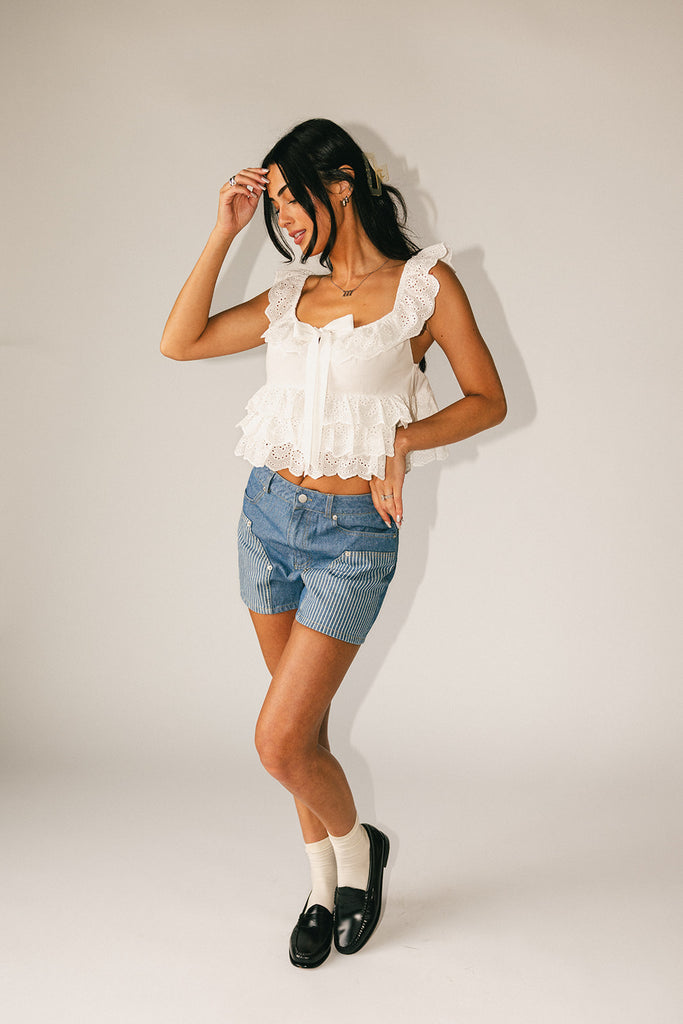 take one ruffle top