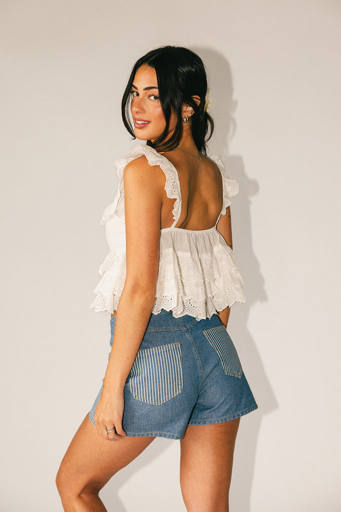 lily denim shorts