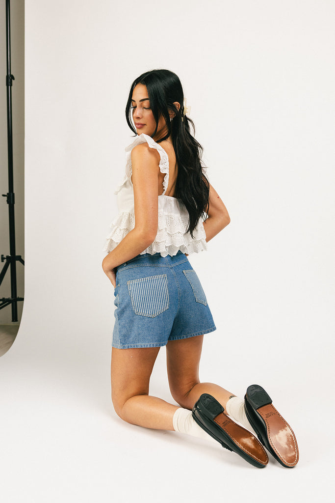 lily denim shorts
