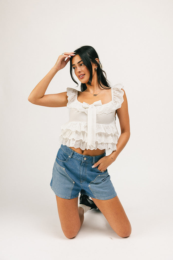 take one ruffle top