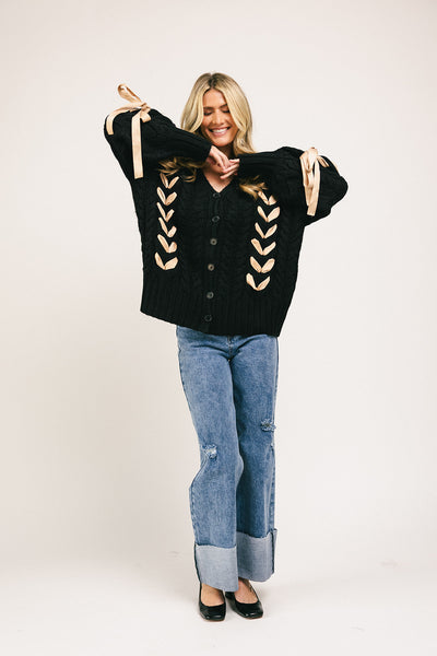 taurus ribbon cardigan – shop zoco