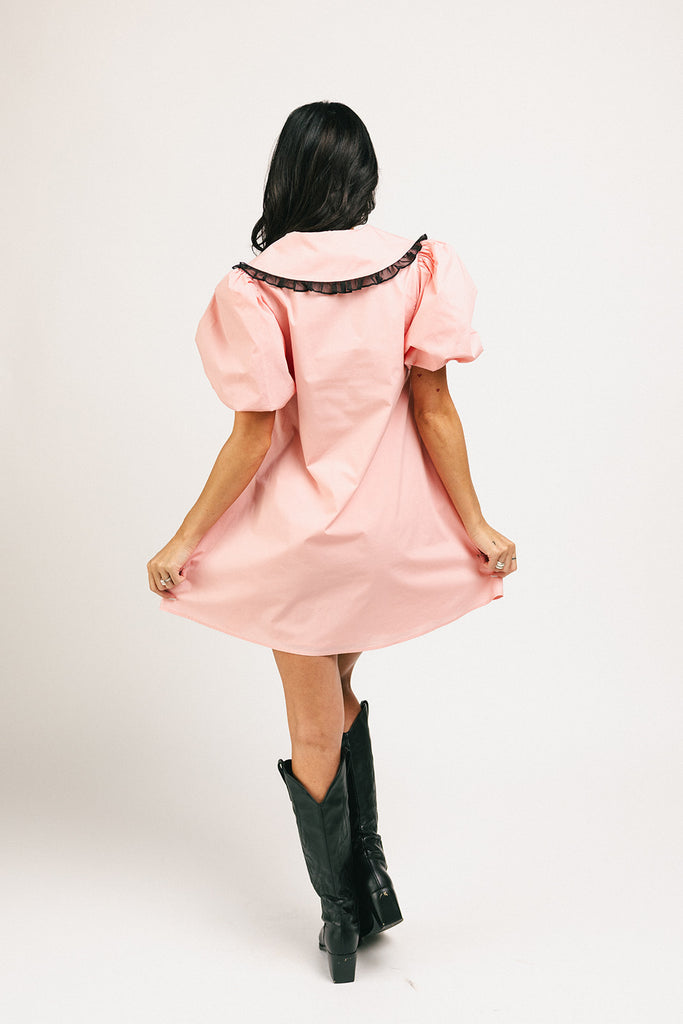 poppy collared dress // pink *zoco exclusive*