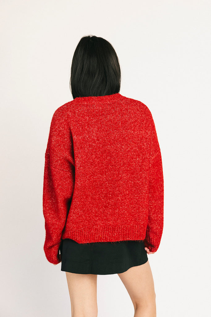 duck sweater // red