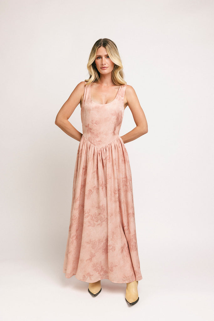 betty maxi dress // pink *zoco exclusive*