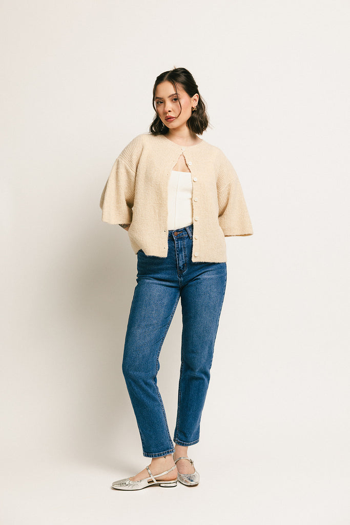 sabrina knit cardigan // cream *zoco exclusive*