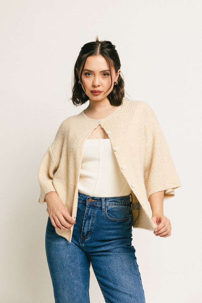 sabrina knit cardigan // cream *zoco exclusive*