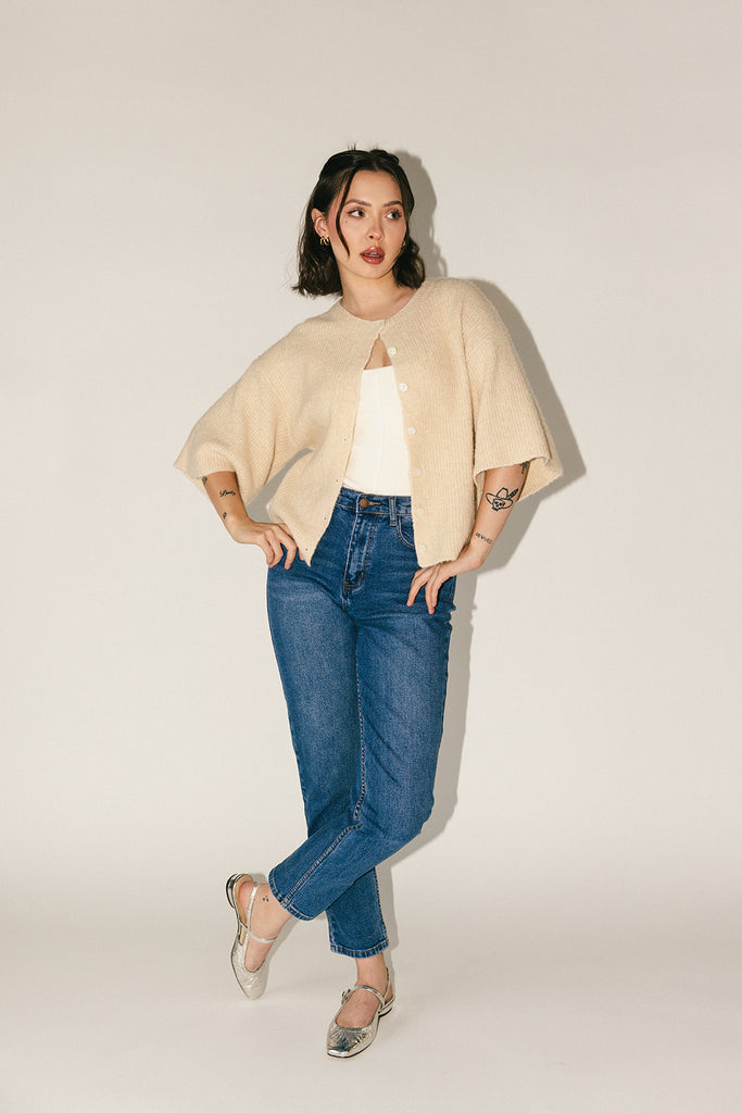 sabrina knit cardigan // cream *zoco exclusive*