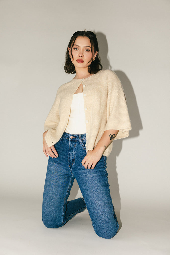 sabrina knit cardigan // cream *zoco exclusive*