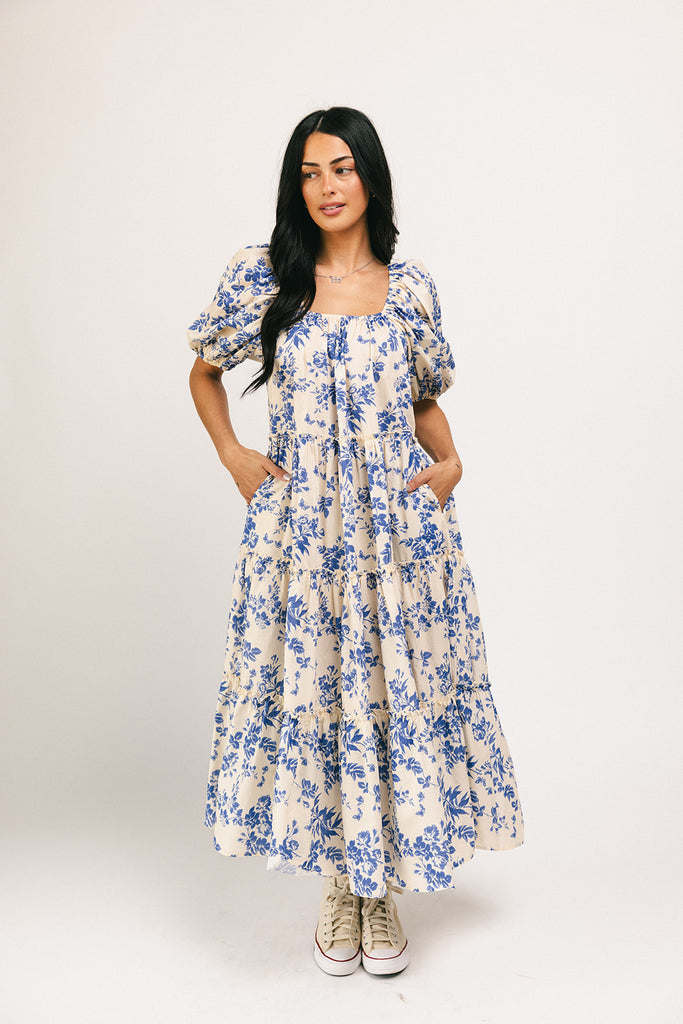 daymaker dress // blue floral *zoco exclusive*