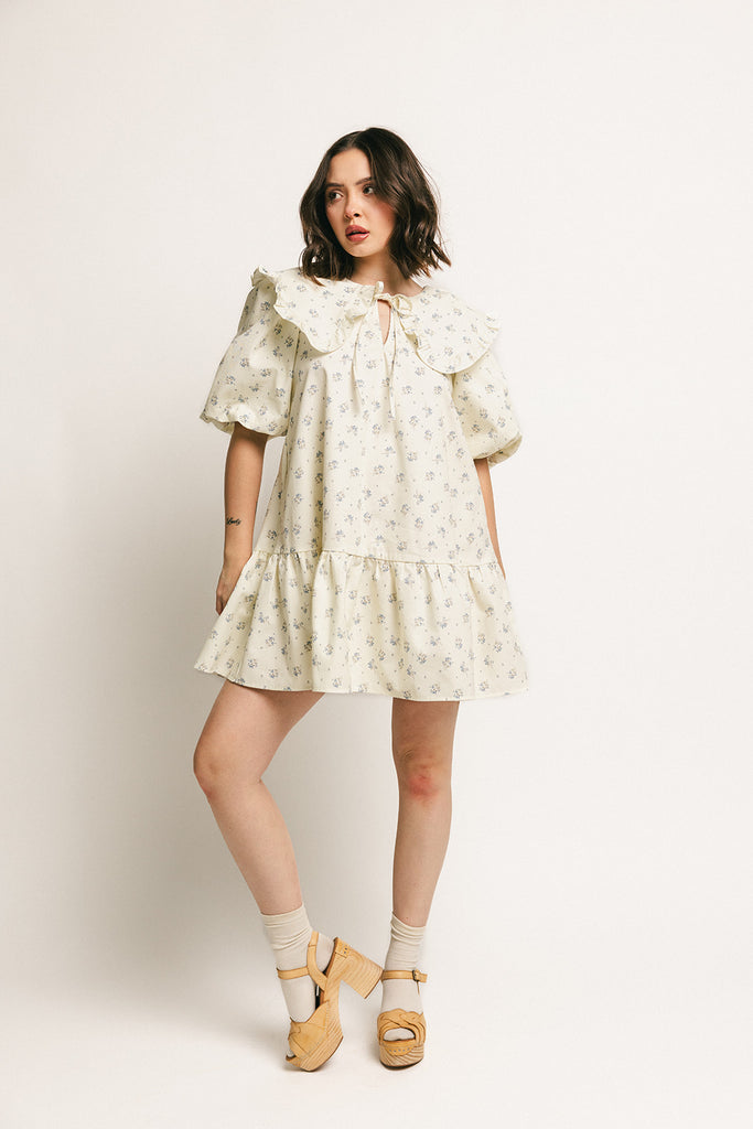 beatrice floral dress // blue