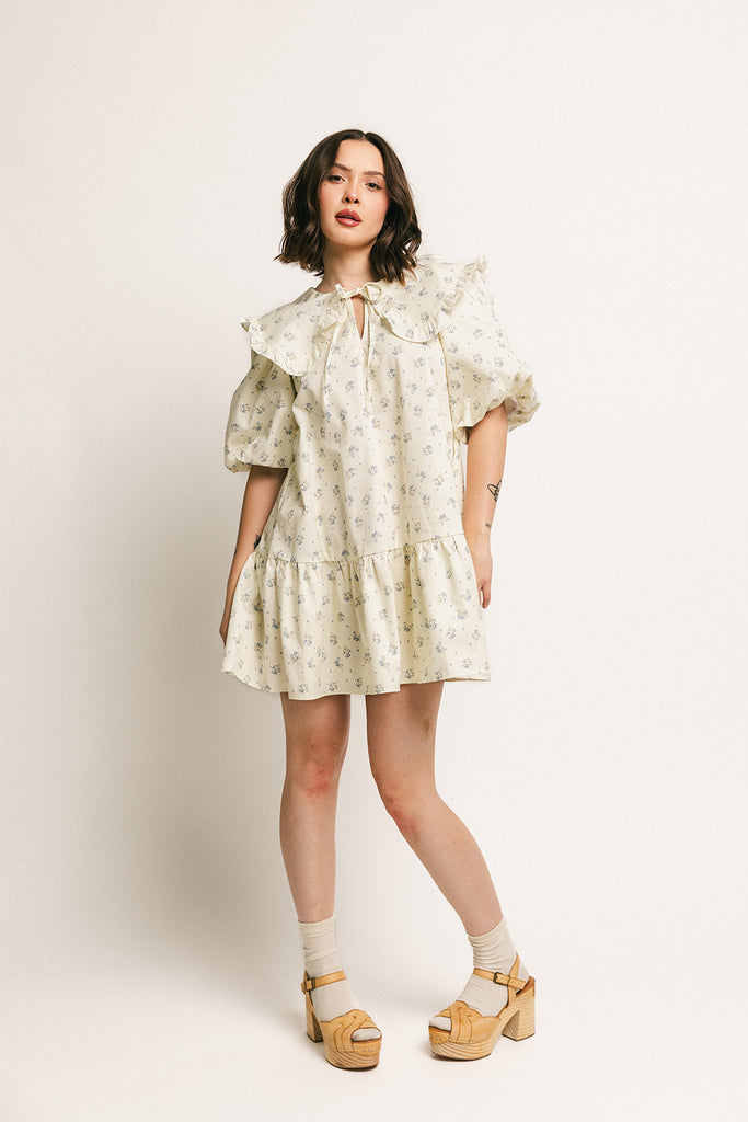 beatrice floral dress // blue