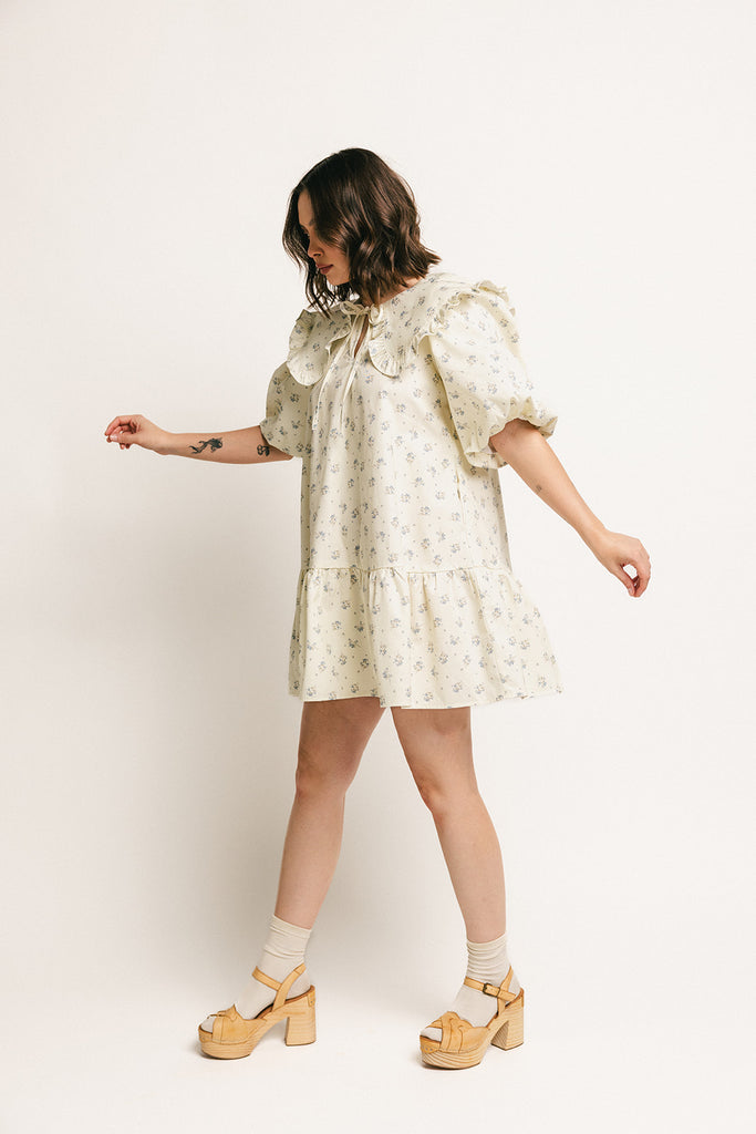 beatrice floral dress // blue