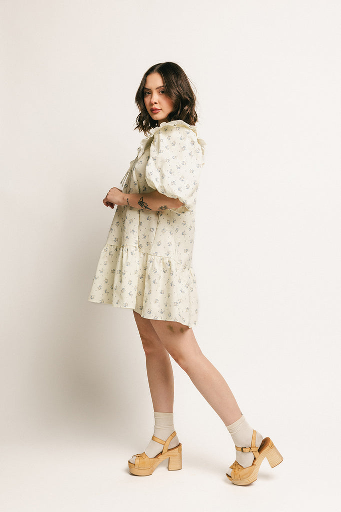 beatrice floral dress // blue