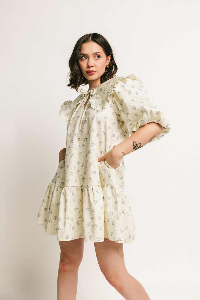 beatrice floral dress // blue