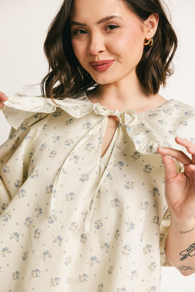 beatrice floral dress // blue