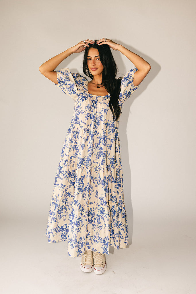 daymaker dress // blue floral *zoco exclusive*