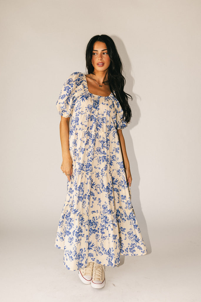 daymaker dress // blue floral *zoco exclusive*