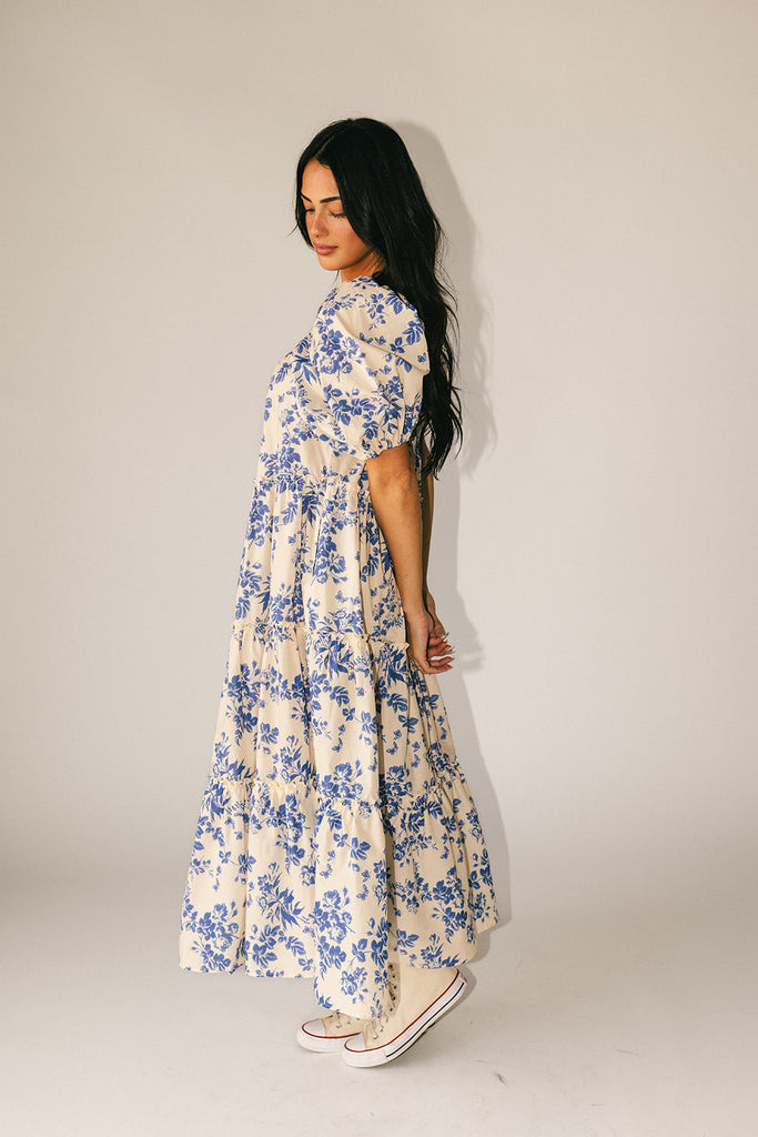 daymaker dress // blue floral *zoco exclusive*