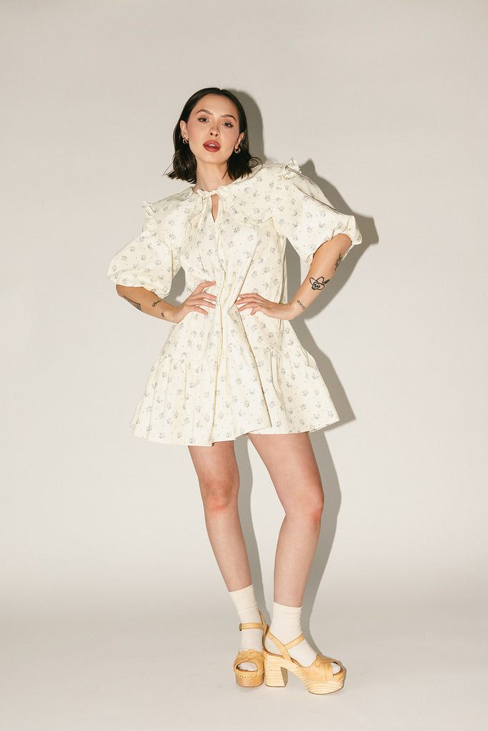 beatrice floral dress // blue