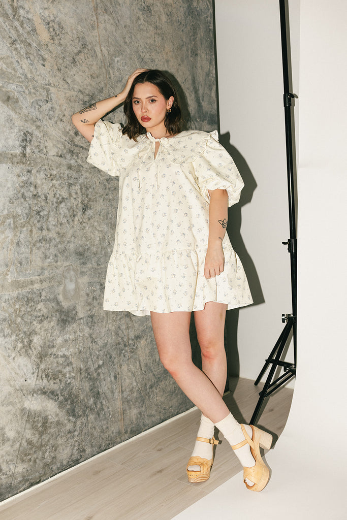 beatrice floral dress // blue