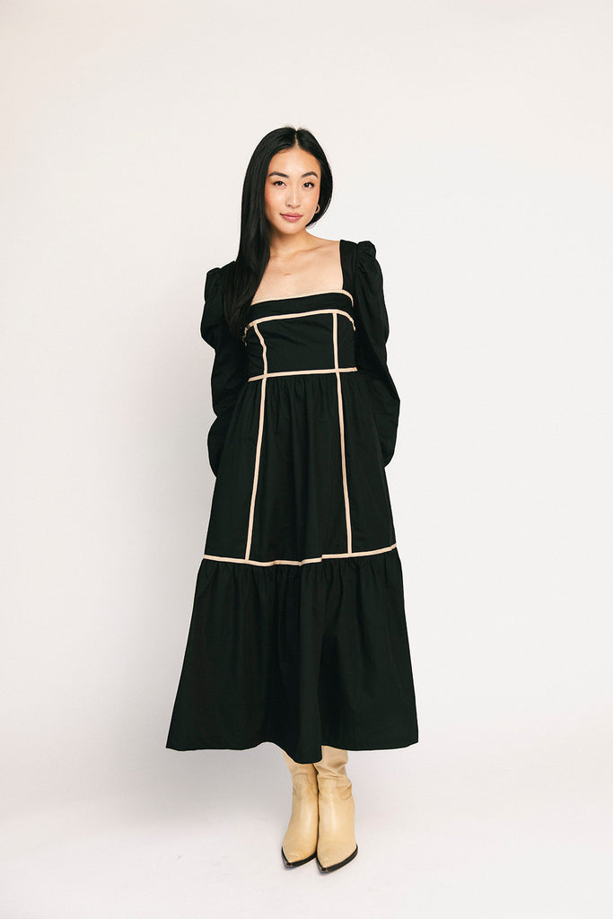 gloria midi dress // black *restocked*